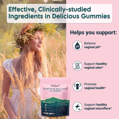 Feminine Balance Gummies - Regulate Female Physiological Balance, Vaginal Health, Relieve Dysmenorrhea