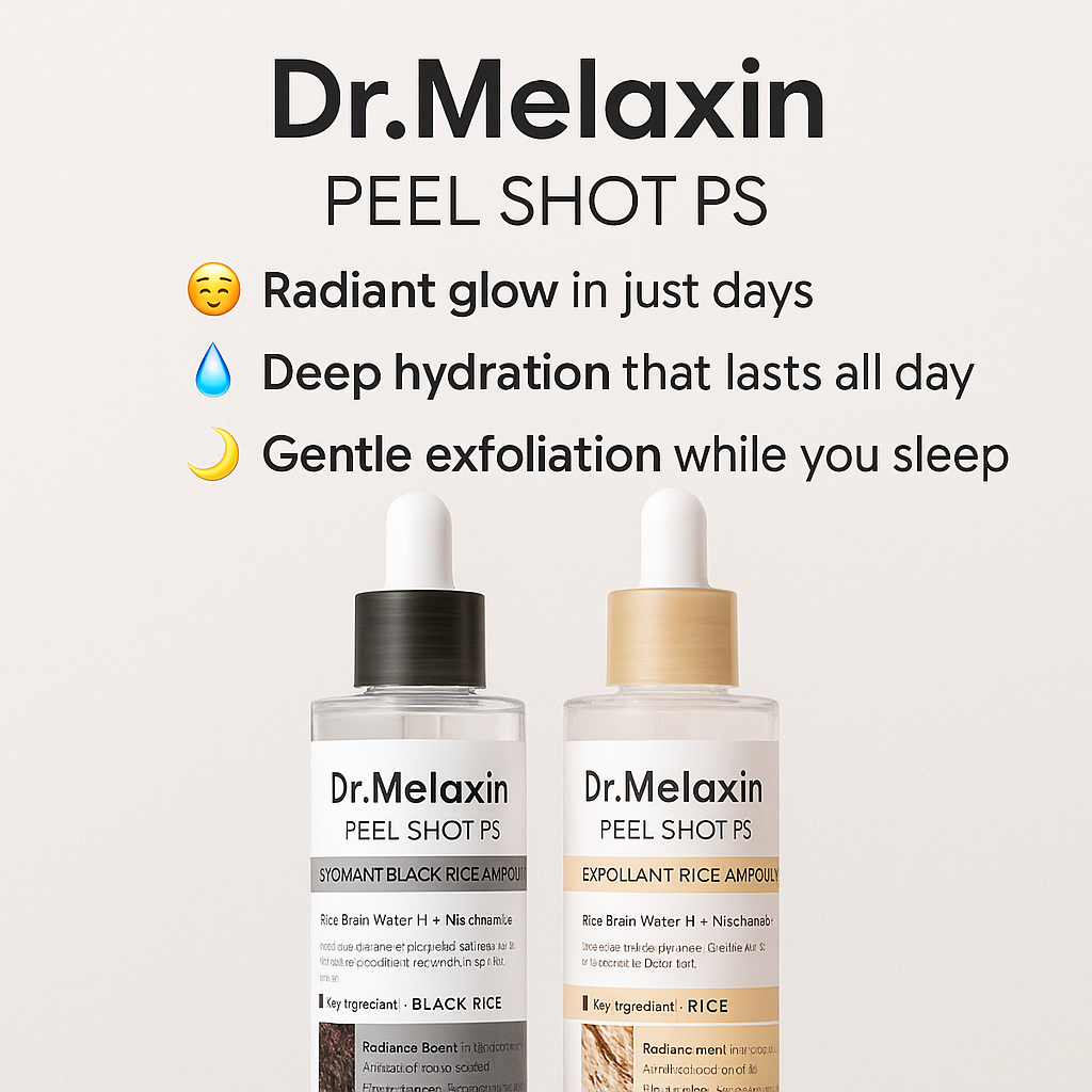 Revitalize Your Skin with Dr. Melaxin Rice Exfoliating Serum - Hydrate, Soften, and Shrink Pores for Flawless Complexion!