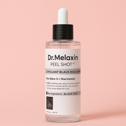 Revitalize Your Skin with Dr. Melaxin Rice Exfoliating Serum - Hydrate, Soften, and Shrink Pores for Flawless Complexion!