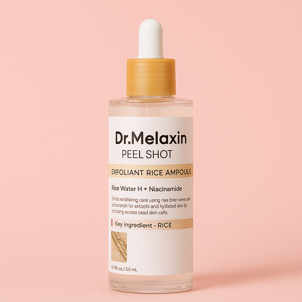 Revitalize Your Skin with Dr. Melaxin Rice Exfoliating Serum - Hydrate, Soften, and Shrink Pores for Flawless Complexion!